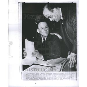 1966 Press Photo Frank Porretta in hearing