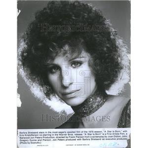 1977 Press Photo Barbra Streisand in a star is born.