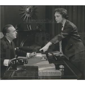 1955 Press Photo Lillian Gish & Boyer in "The Cobweb"