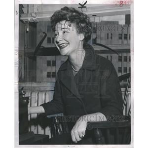 1958 Press Photo Detroit Dody Goodman Actress Laughing