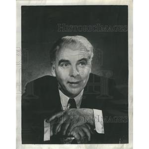 1959 Press Photo Emlyn Williams Welsh Dramatist Actor