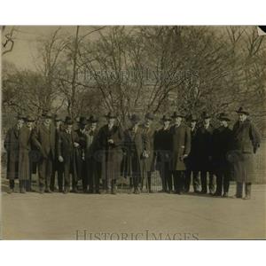 1920 Press Photo GA Board of Trade delegates GT Pate, Rep Overstreet, Lac