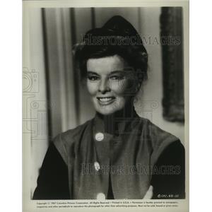 1967 Press Photo Actress Katherine Hepburn for a Columbia Pictures film
