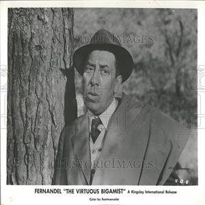 1960 Press Photo Fernandel The Virtuous Bigamist French