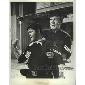 1965 Press Photo F Troop on ABC with Forrest Tucker & Larry Storch - lfx04468