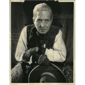 1933 Press Photo George Martin aka Cowboy Tom on WINS radio NY - neo20557