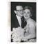 1954 Press Photo Paul Clemens Portrait Painter Eleanor Parker Marriage Hollywood