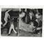 1958 Press Photo Accident During Wyatt Earp Rehearsal for Variety Show