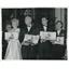 1961 Press Photo Actor Yul Brynner, Maria Schell,Horst Buchholz