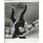 1963 Press Photo Actor Mickey Spillane Practicing Fighting Scene With Trainer