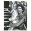 1961 Press Photo Actress  Julia Meade  and daughter Caroline