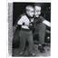 1955 Press Photo Detroit Mich Tiger pitcher Steve Gromek & son Brian - nee13238
