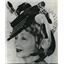 1963 Press Photo Hedda Hopper wearing a unique hairdress - orx00517