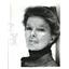 Press Photo Actress Katharine Hepburn with Serious Look