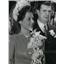 1941 Press Photo Ken Murray and Cleatus Caldwell Wedding