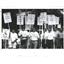 1990 Press Photo Clearwater Police Firemen Picket Wages