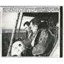 1959 Press Photo Capt. Hodgson and co-pilot on H-43B helicopter before take off
