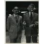 1977 Press Photo Dick Enberg and Billy Packer, Sportscasters - mjt01992