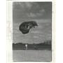 1966 Press Photo Ground Person Runs To Help Sky Diver Who Just Landed On Ground