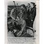1962 Press Photo Test Pilot Tells others about Ejection Capsule Test Edwards AFB