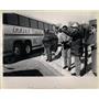 1990 Press Photo Greyhound Bus Line Employees On Strike - RRW64055