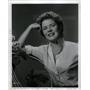 1956 Press Photo Cornell Borchers German actress Errol - RRW18693