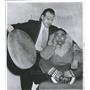 1956 Press Photo Actor Frank Whaley With Alaskan Eskimo - RRX89595