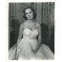 1950 Press Photo Sarah Marshall With White Gown In I Know My Love. - RSC91441