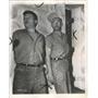 1954 Press Photo Actors Neville Brand & Dabs Greer - RRW45721