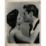 1953 Press Photo Leslie Caron Farley Granger Three Love - RRW13435