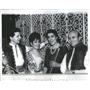 1967 Press Photo Actress Papas With Trio Kriss Holding Instruments - RSC99685