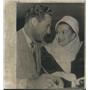 1947 Press Photo Janis Page Actress Frank Louis Martinelli Junior Restaurateur
