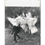 1967 Press Photo Patrick Mower being Haunted by the Guest Girls - KSB02387