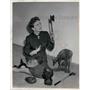 1953 Press Photo Actress Jeanne Crain, and her African souvenirs - KSB33407