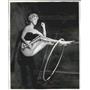 1958 Press Photo Actress Jose Boulton, Hula-Hoop - KSB05475