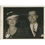 1940 Press Photo movie star Richard Greene and his wife, actress Virginia Field