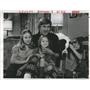 1969 Press Photo Fess Parker actor 4 Funny Families