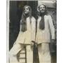 1968 Press Photo Lauren Bacall and her daughter attend fashion show