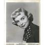 1950 Press Photo Actress Meg Randall - RSC72975