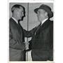 1942 Press Photo Del Baker Steve O'Niell Former Manager Detroit Tigers and new