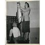 1939 Press Photo Ernest Truex Veteran NBC Secretary Frances Hunt - neb74419