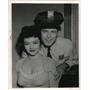 1954 Press Photo Scott Brady and Gloria Saunders in Rim of Violence