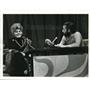 1972 Press Photo Shelly Winters on George Carlin Show - orp28174