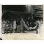 1928 Press Photo Jack Kay Crowns Gertrude Hoff Queen of Baby Parade New Jersey