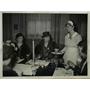 1934 Press Photo First Lady Eleanor Roosevelt Visits Washington Public School