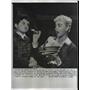 1956 Press Photo Anna Marie Alberghetti offers ice cream to Richie Cromie