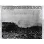 1950 Press Photo Smoke from Plane Crash in Indiana - nee41030