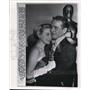 1958 Wire Photoc Actress Joanne Woodward embrace by her husband Paul Newman.