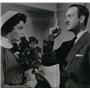 1957 Press Photo David Niven and Barbara Bush stars in Oh Men! Oh Women! Film.
