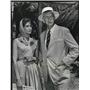 1961 Press Photo Raymond Massey with Antoinette Bower in Command at Sea
